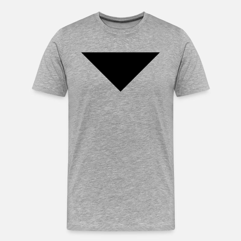 arrow sans down - Männer Premium Bio T-Shirt - Grau meliert