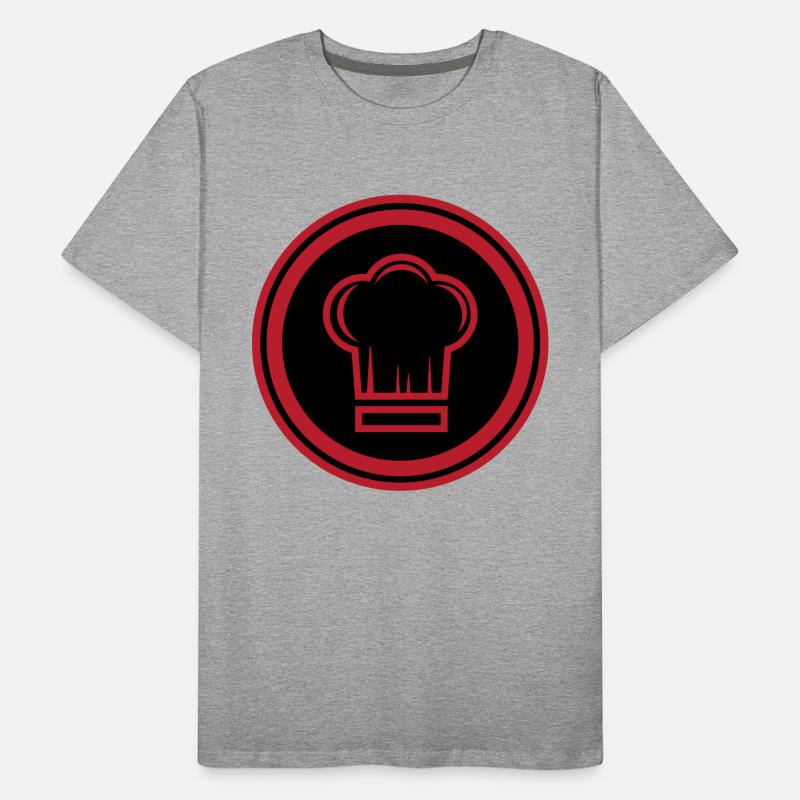 Chef chapeau de chef T-shirt bio Premium Homme
