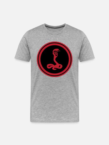 Snake Cobra - Men's Premium Organic T-Shirt - heather grey