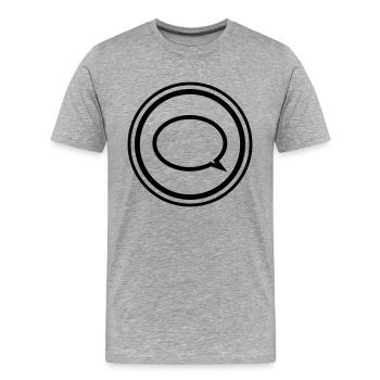 Balloon - Men's Premium Organic T-Shirt - heather grey - Front - Damien (186cm)