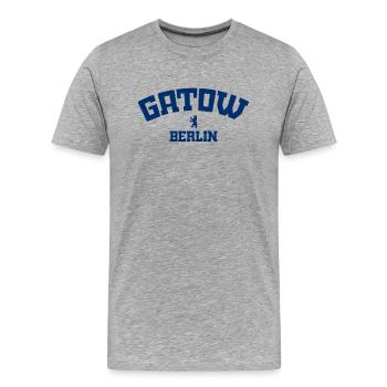 Gatow - Spandau - Berlin - Deutschland - Allemagne - T-shirt bio Premium Homme - gris chiné - Devant - Damien (186cm)