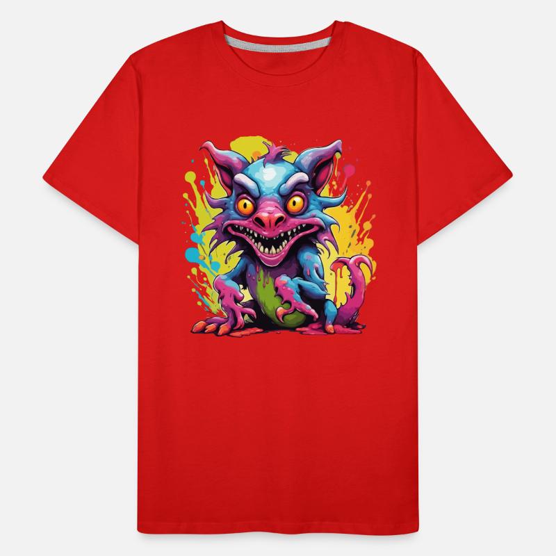 Chupacabra / Créature suceuse / Monstre /Espagne T-shirt bio Premium Homme