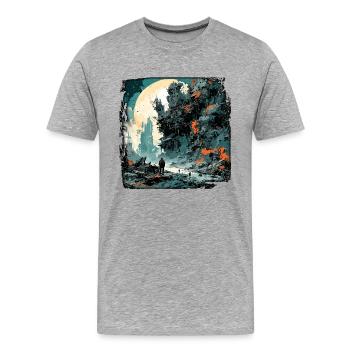 Apocalypse / Apocalypse / Destruction / Anarchie - T-shirt bio Premium Homme - gris chiné - Devant - Damien (186cm)