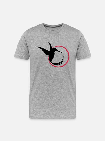 Humming-bird - Men's Premium Organic T-Shirt - heather grey
