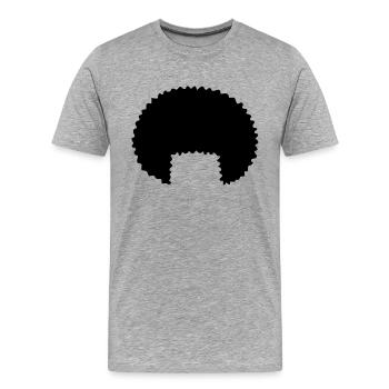 Afrolook - Männer Premium Bio T-Shirt - Grau meliert - Vorne - Damien (186cm)