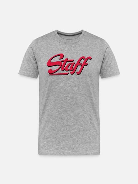 staff - Men's Premium Organic T-Shirt - heather grey