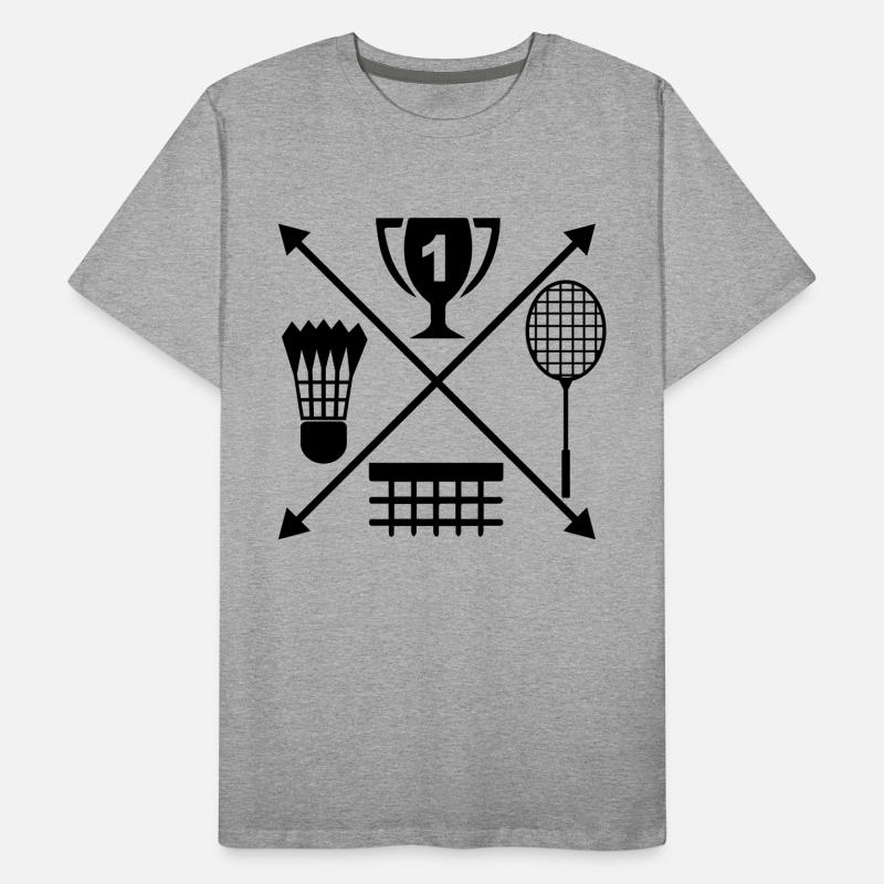 badminton T-shirt bio Premium Homme