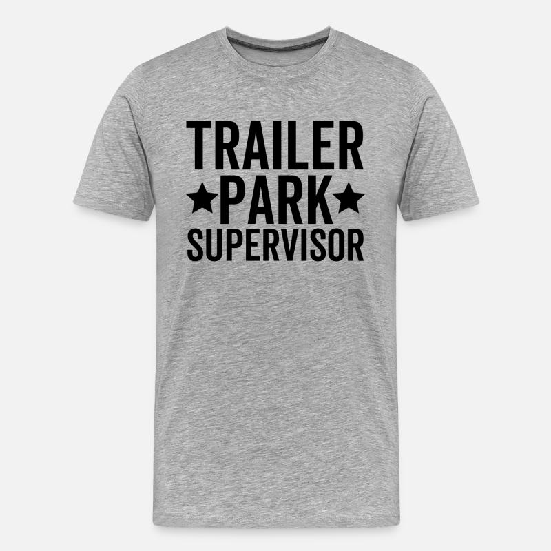Trailer Park Supervisor - Männer Premium Bio T-Shirt - Grau meliert