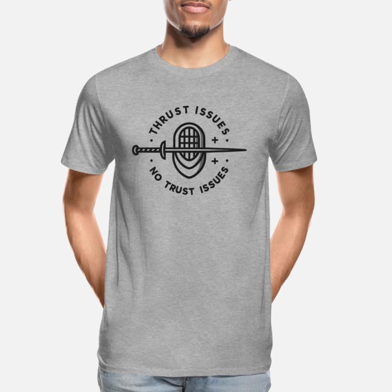 Attack problems, not trust problems Men's Premium Organic T-Shirt