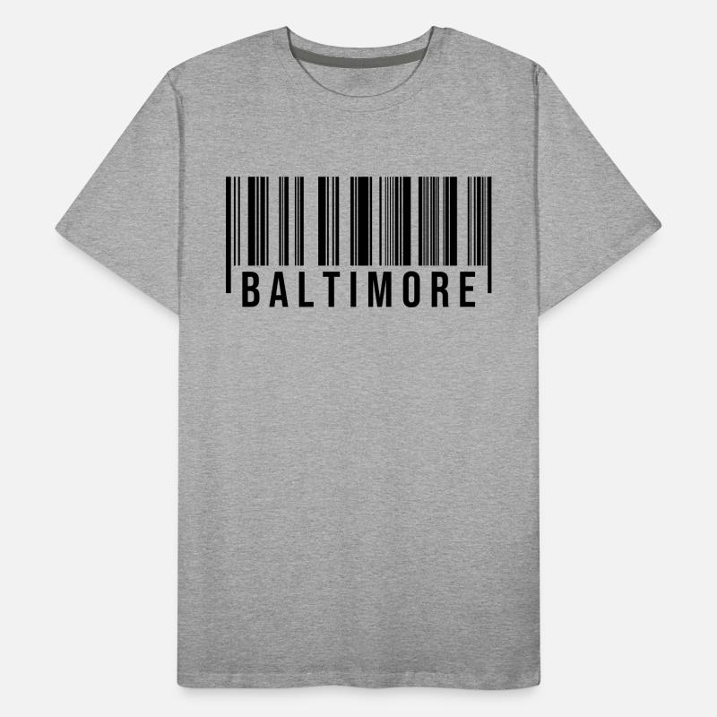 Code-barres Baltimore T-shirt bio Premium Homme