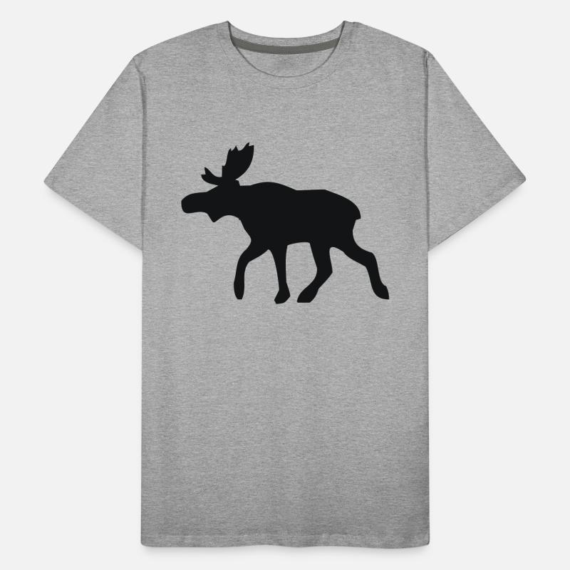 Elch Männer Premium Bio T-Shirt