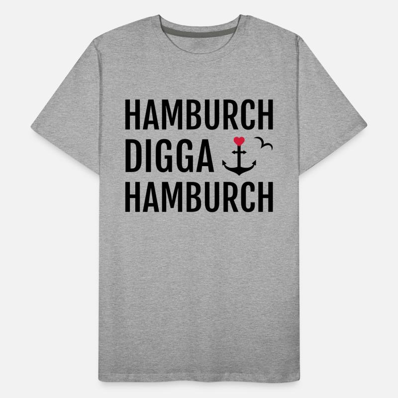 Hamburch DIGGA Hamburch Männer Premium Bio T-Shirt