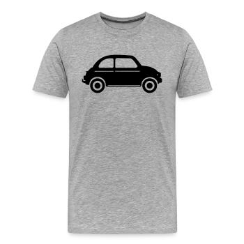 italienisches Auto - Männer Premium Bio T-Shirt - Grau meliert - Vorne - Damien (186cm)