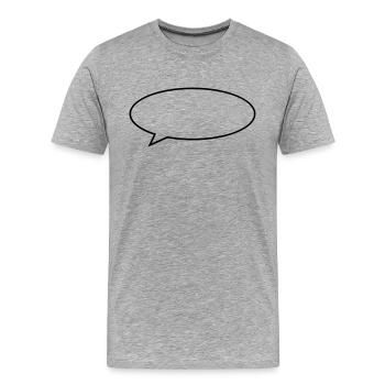 bubble - Men's Premium Organic T-Shirt - heather grey - Front - Damien (186cm)