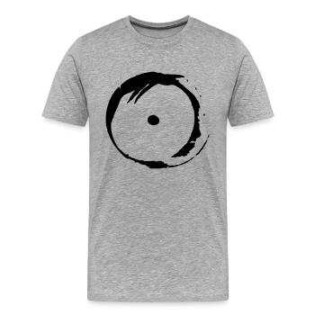 Symbole vintage de la vérité - T-shirt bio Premium Homme - gris chiné - Devant - Damien (186cm)