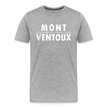 Mont Ventoux - Männer Premium Bio T-Shirt - Grau meliert - Vorne - Damien (186cm)