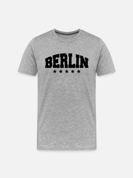 berlin_af1 - T-shirt bio Premium Homme - gris chiné