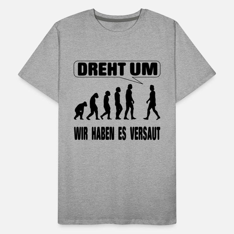 Evolution - We screwed it up Men's Premium Organic T-Shirt