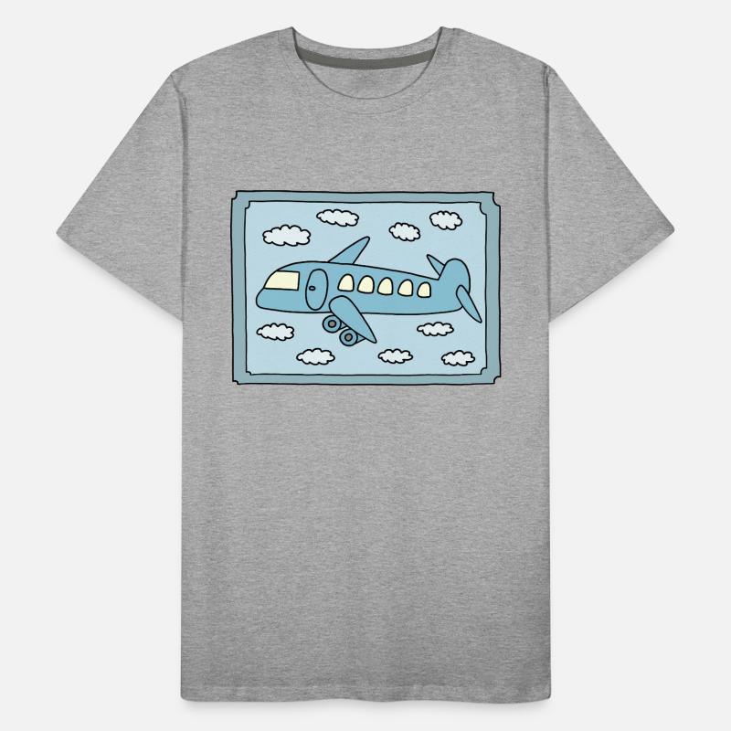 Flugzeug Design Männer Premium Bio T-Shirt