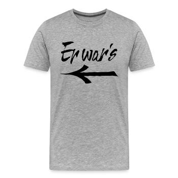 il jeta - T-shirt bio Premium Homme - gris chiné - Devant - Damien (186cm)