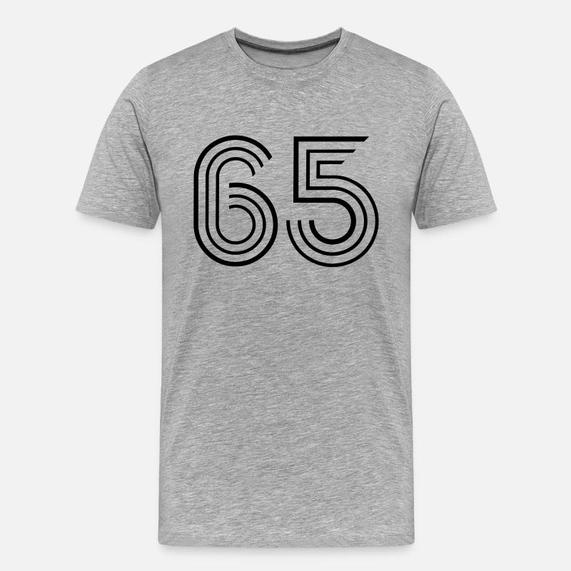 65_style_s1 - Männer Premium Bio T-Shirt - Grau meliert