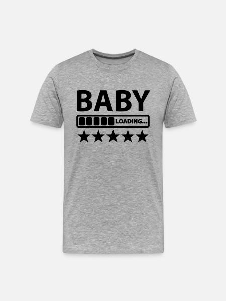 baby - Men's Premium Organic T-Shirt - heather grey