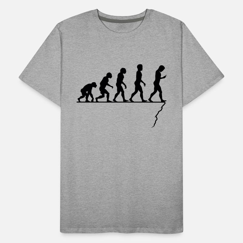 Evolution der Menschheit Männer Premium Bio T-Shirt