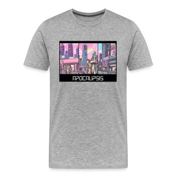 Apocalypse - T-shirt bio Premium Homme - gris chiné - Devant - Damien (186cm)
