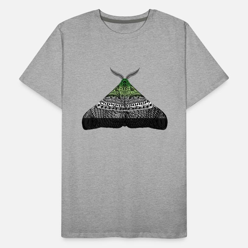 Aromantic pride moth Men's Premium Organic T-Shirt