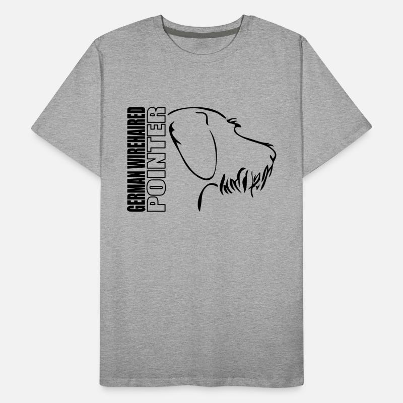 German wirehaired pointer PROFILE Men's Premium Organic T-Shirt
