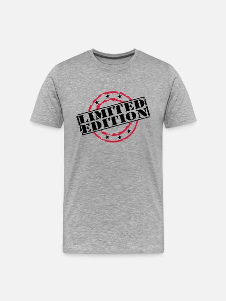 limited_edition - Men's Premium Organic T-Shirt - heather grey