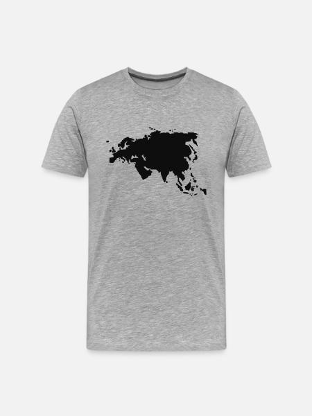 Eurasien - Männer Premium Bio T-Shirt - Grau meliert