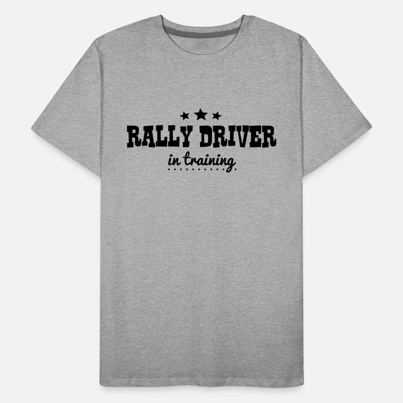 rally driver in training Men's Premium Organic T-Shirt