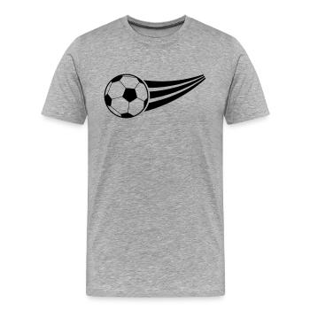 Football - T-shirt bio Premium Homme - gris chiné - Devant - Damien (186cm)