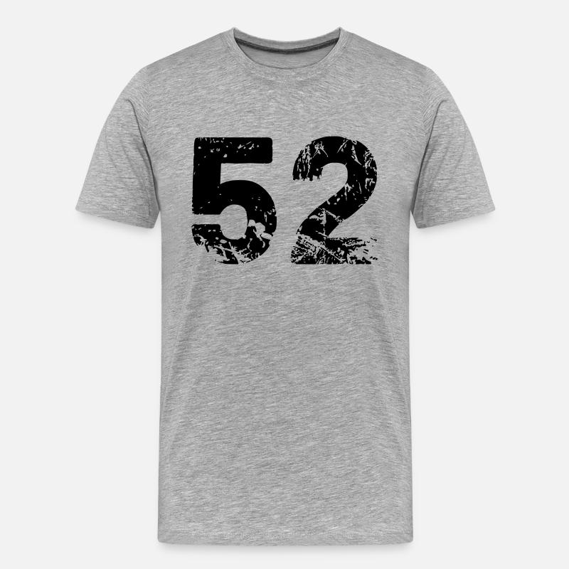 52 - Männer Premium Bio T-Shirt - Grau meliert