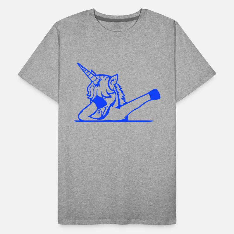 Licorne Dabbing Dab Danse Soirée Pose Geste Drôle T-shirt bio Premium Homme