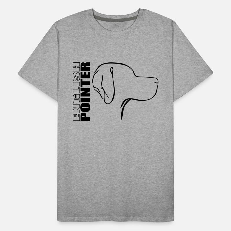 ANGLAIS POINTER PROFIL T-shirt bio Premium Homme
