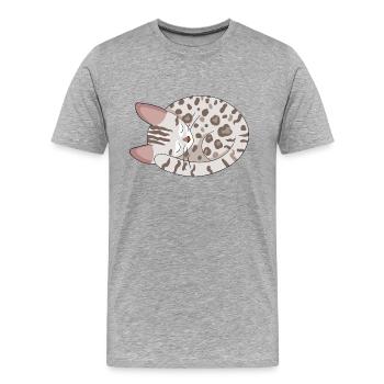 Bengal Kitten Cat - Men's Premium Organic T-Shirt - heather grey - Front - Damien (186cm)