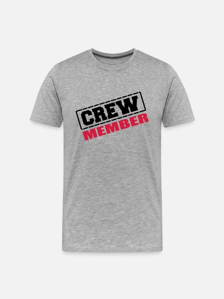 crew_member - T-shirt bio Premium Homme - gris chiné