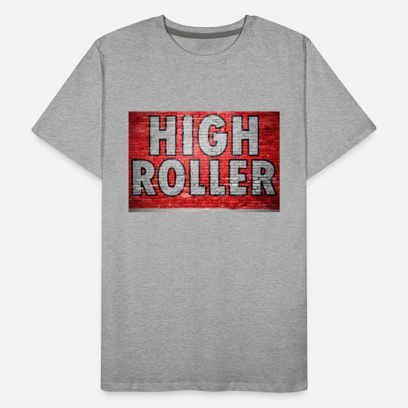 Graffiti mural en briques High Roller T-shirt bio Premium Homme