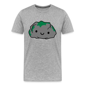 Pierre pierre pierre - T-shirt bio Premium Homme - gris chiné - Devant - Damien (186cm)