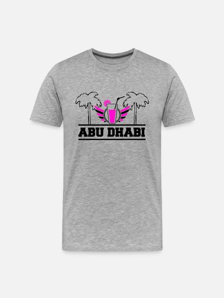 Abu Dhabi - Men's Premium Organic T-Shirt - heather grey