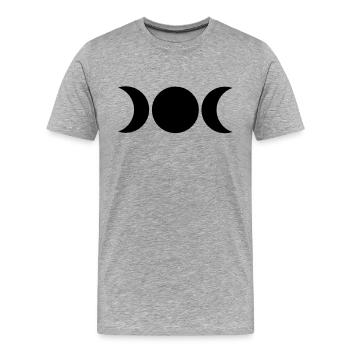 Monde - Männer Premium Bio T-Shirt - Grau meliert - Vorne - Damien (186cm)
