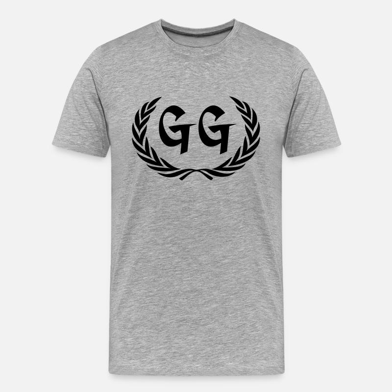 gg - T-shirt bio Premium Homme - gris chiné