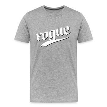 crooked rogue rogue schelm bandit pointed boy shirt - Men's Premium Organic T-Shirt - heather grey - Front - Damien (186cm)