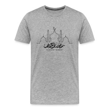 Ramadan Kareem/Islamic motif - Men's Premium Organic T-Shirt - heather grey - Front - Damien (186cm)