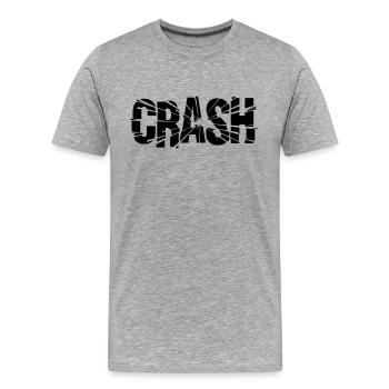 Impact - T-shirt bio Premium Homme - gris chiné - Devant - Damien (186cm)