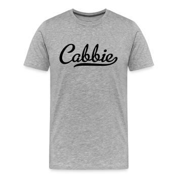 Chauffeur de taxi - T-shirt bio Premium Homme - gris chiné - Devant - Damien (186cm)