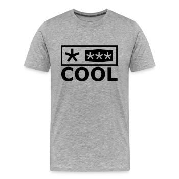 Kühlschrank - Männer Premium Bio T-Shirt - Grau meliert - Vorne - Damien (186cm)