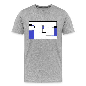Phoenix - T-shirt bio Premium Homme - gris chiné - Devant - Damien (186cm)